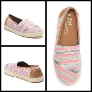TOMS Avalon Striped Slip-On Sneakers